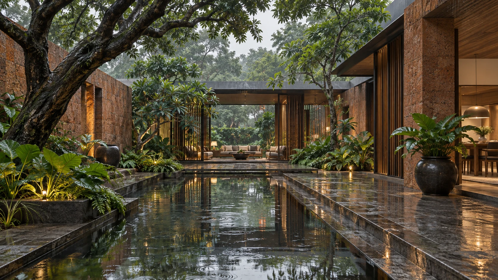 Monsoon Courtyard